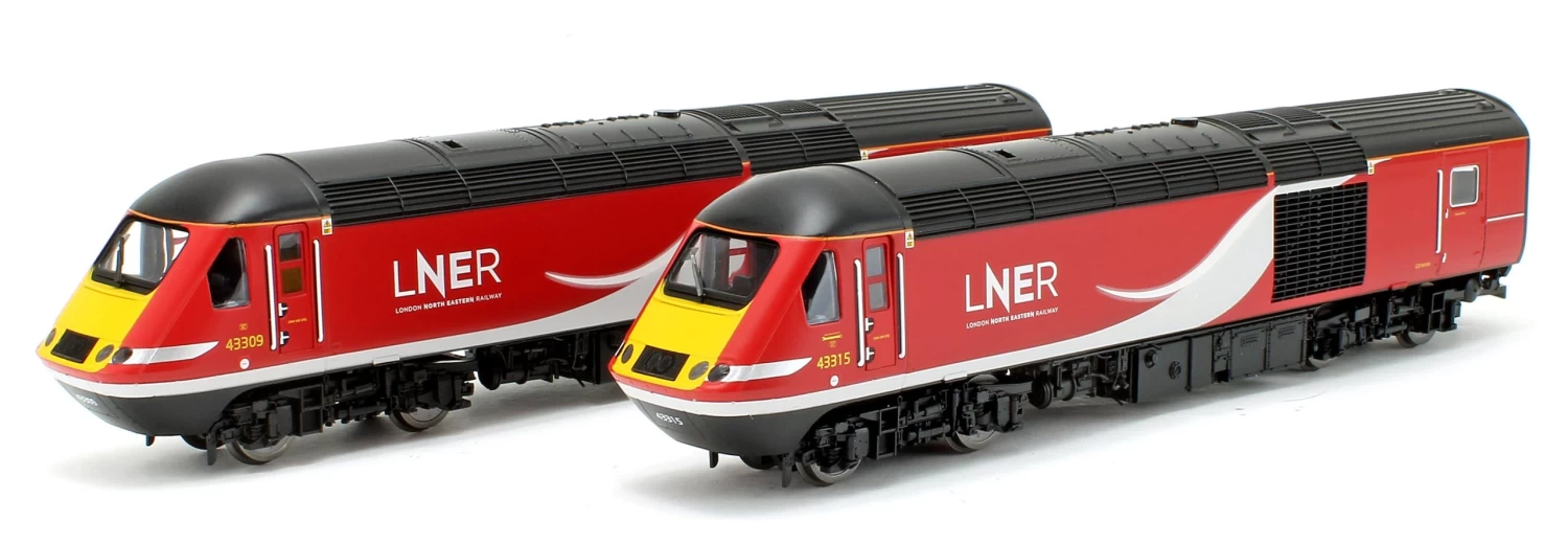 Hornby R3802 OO LNER Class 43 HST Era 11 Power Cars #43315/#43309 1 Hornby R3802 OO LNER Class 43 HST Era 11 Power Cars #43315/#43309