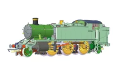 Hornby OO GWR, Class 5101 'Large Prairie', 2-6-2T, 4154 - Era 3