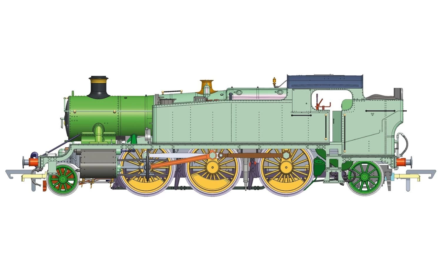 Hornby OO GWR, Class 61Xx 'Large Prairie', 2-6-2T, 6110 - Era 3 1 Hornby OO GWR, Class 61Xx 'Large Prairie', 2-6-2T, 6110 - Era 3