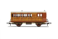 Hornby OO GNR, 4 Wheel Coach, Brake 3RD Class, Fitted Lights, 399 - ERA 2