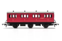 Hornby OO BR, 6 Wheel Coach, 1ST Class, Fitted Lights, E41373 - ERA 4