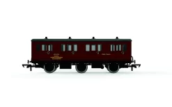 Hornby OO BR Departmental, 6 Wheel Crew Coach, KDE107E - Era 8