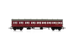 Hornby OO BR, Collett 57' Bow Ended E131 Nine Compartment Composite (Left Hand), W6630W - Era 4