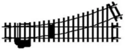 Hornby OO/HO Point Left Hand Standard 168mm