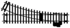 Hornby OO/HO Point Right Hand Standard 168mm