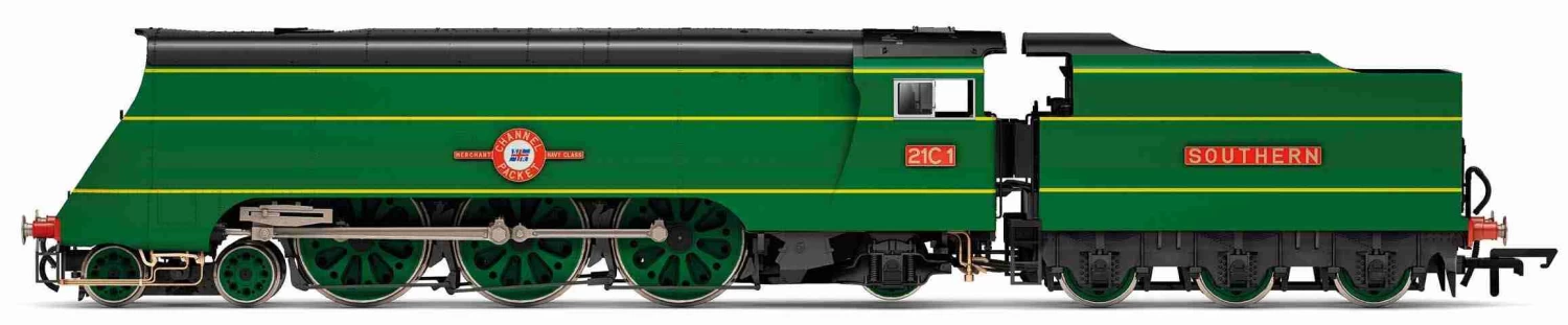 Hornby R3434 SR, Merchant Navy Class, 4-6-2, 21C1 ‘Channel Packet’ – Era 3 1 Hornby R3434 SR, Merchant Navy Class, 4-6-2, 21C1 ‘Channel Packet’ – Era 3