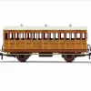 Hornby R40104 GNR, 4 Wheel Coach, 3rd Class, Fitted Lights, 1636 – Era 2