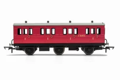 Hornby R40123 BR, 6 Wheel Coach, 1st Class, Fitted Lights, E41373 – Era 4