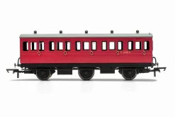 Hornby R40124A BR, 6 Wheel Coach, 3rd Class, Fitted Lights, E31085 – Era 4