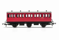 Hornby R40124 BR, 6 Wheel Coach, 3rd Class, Fitted Lights, E31070 – Era 4