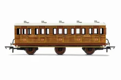 Hornby R40128A LNER, 6 Wheel Coach, 3rd Class, Fitted Lights, 4142 – Era 3