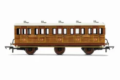 Hornby R40128 LNER, 6 Wheel Coach, 3rd Class, Fitted Lights, 4141 – Era 3
