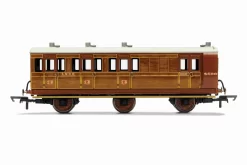Hornby R40130 LNER, 6 Wheel Coach, Brake 3rd Class, Fitted Lights, 4589 – Era 3
