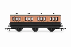 Hornby R40289 LSWR, 6 Wheel Coach, 1st Class, 490 – Era 2
