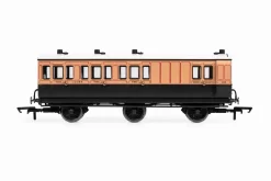 Hornby R40293 LSWR, 6 Wheel Coach, 3rd Class, 648 – Era 2