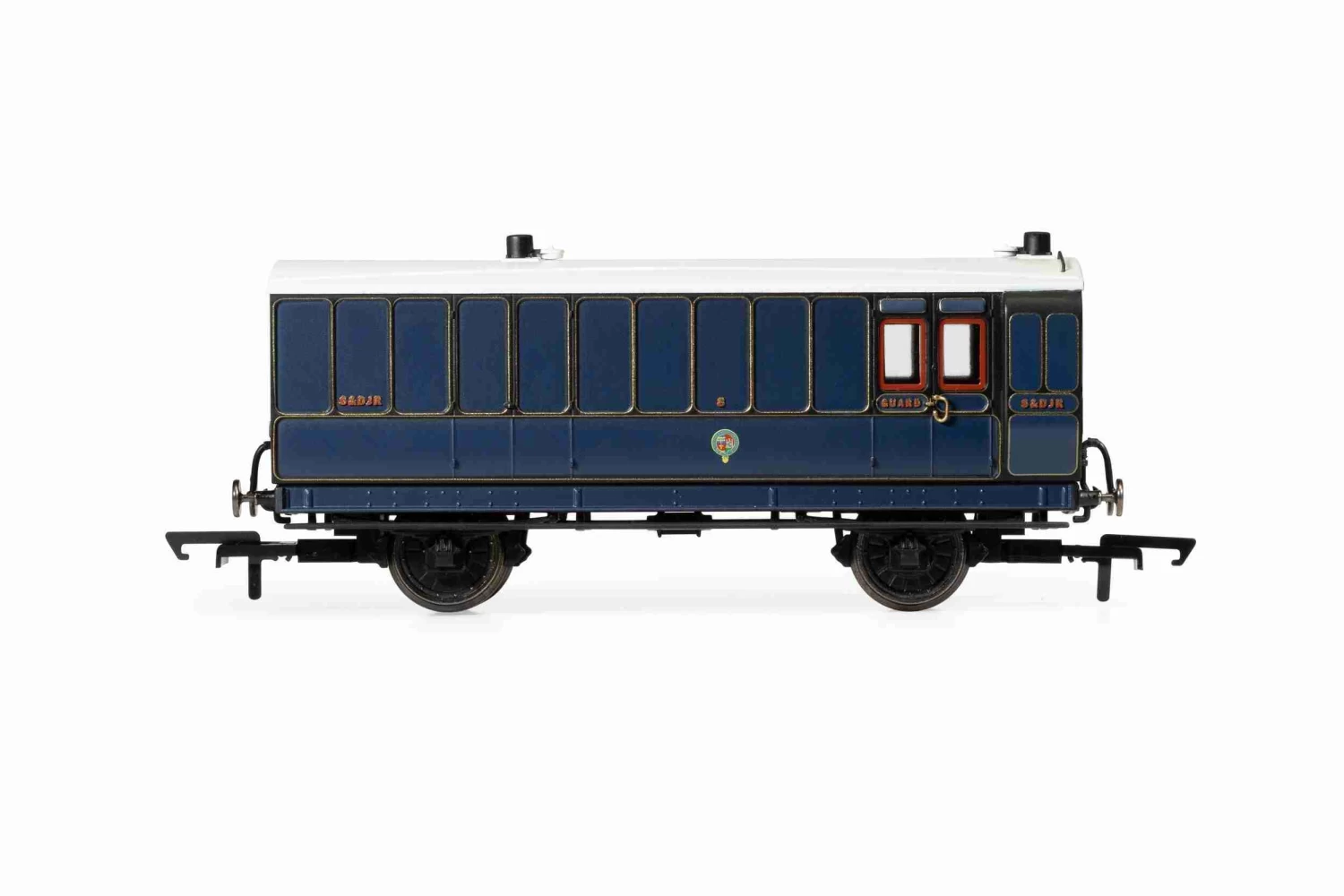 Hornby R40302 S& DJR 4 Wheel Brake Luggage Coach 1 Hornby R40302 S& DJR 4 Wheel Brake Luggage Coach
