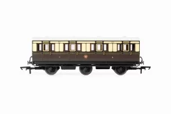Hornby R40304 GWR, 6 Wheel Coach, 1st Class, 519 – Era 2/3