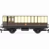 Hornby R40310 GWR, 4 Wheel Coach, Passenger Brake, 505 – Era 2/3