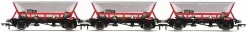 Hornby R60063 HAA Hopper Wagons, Three Pack, BR Railfreight – Era 8