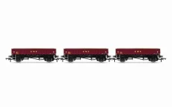 Hornby R60161 MHA Ballast Wagon, Three Pack, EWS – Era 9